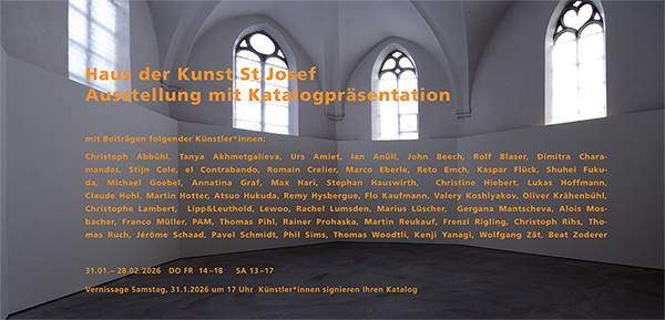 Einladungskarte Ausstellung und Katalogpr�sentation, Haus zur Kusnt St. Josef, Solothurn